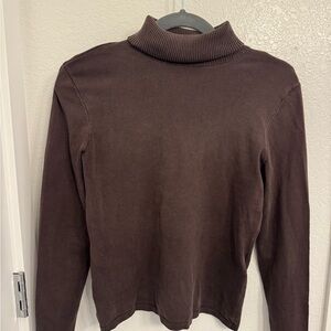 Vintage Casual Corner Dark Brown Turtleneck